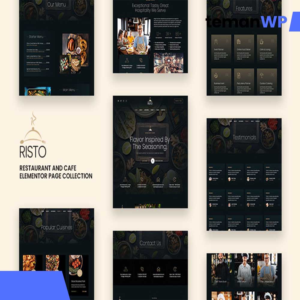 Risto - Restaurant & Cafe Elementor Template Kit