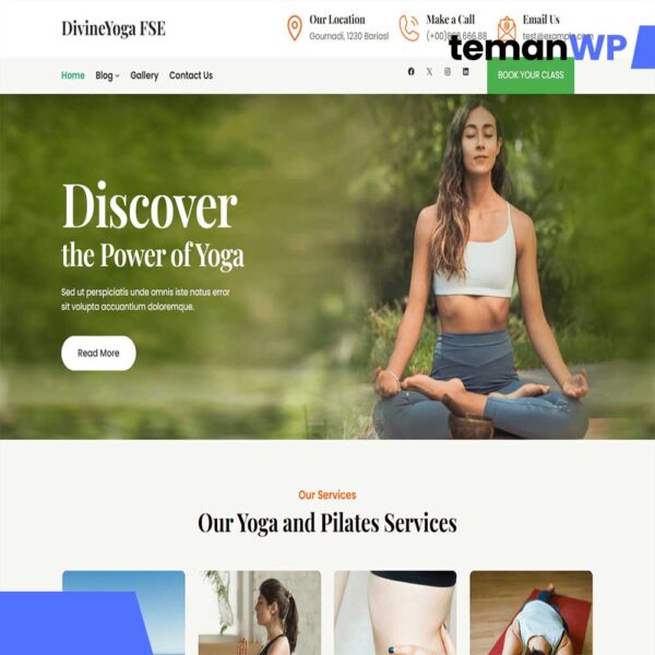Divine Yoga FSE.1.0 - Theme WordPress