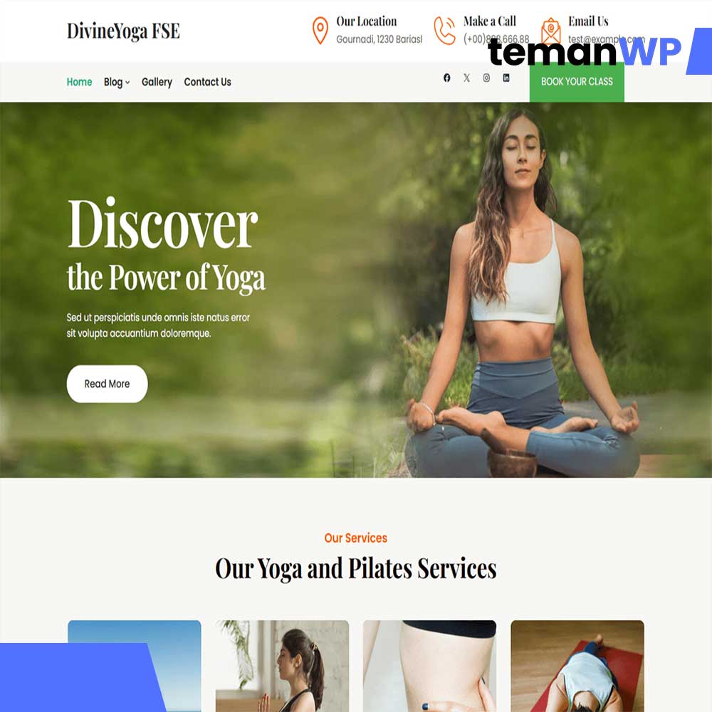 Divine Yoga FSE.1.0 - Theme WordPress