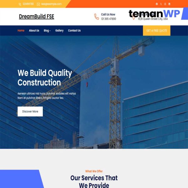Dreambuild FSE.1.0 - Theme WordPress