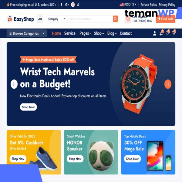 Eazyshop - Theme WordPress