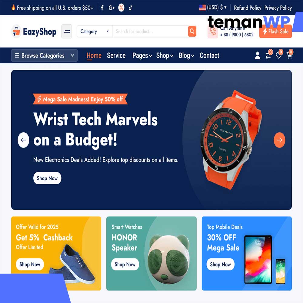 Eazyshop - Theme WordPress
