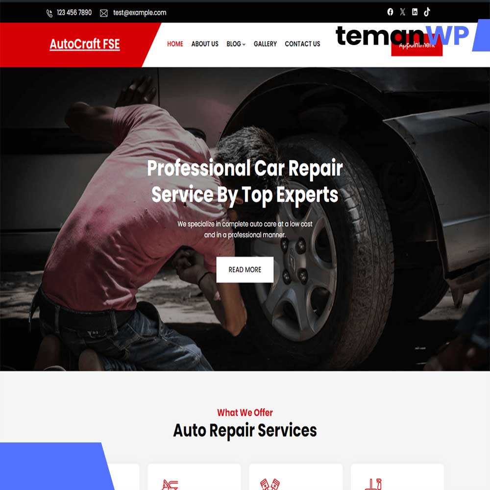 Autocraft FSE.1.0 - Theme WordPress