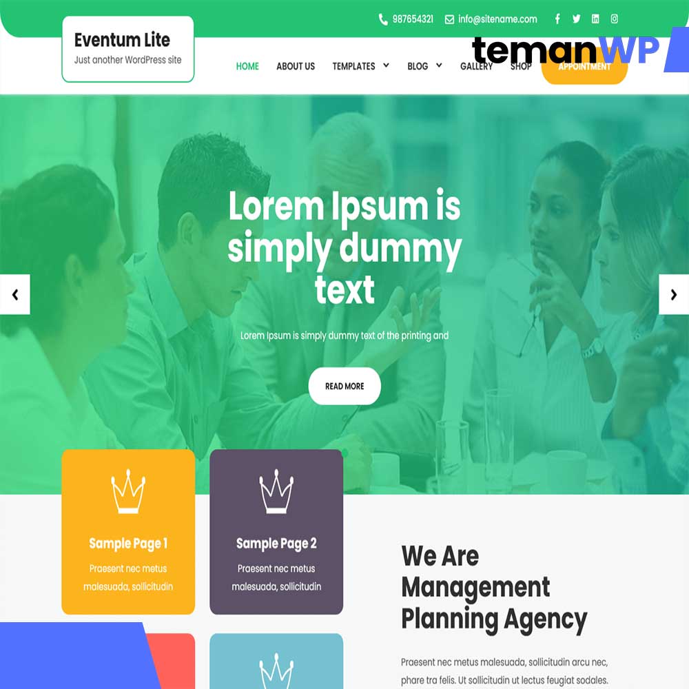 Eventum Lite.1.0 – Theme WordPress