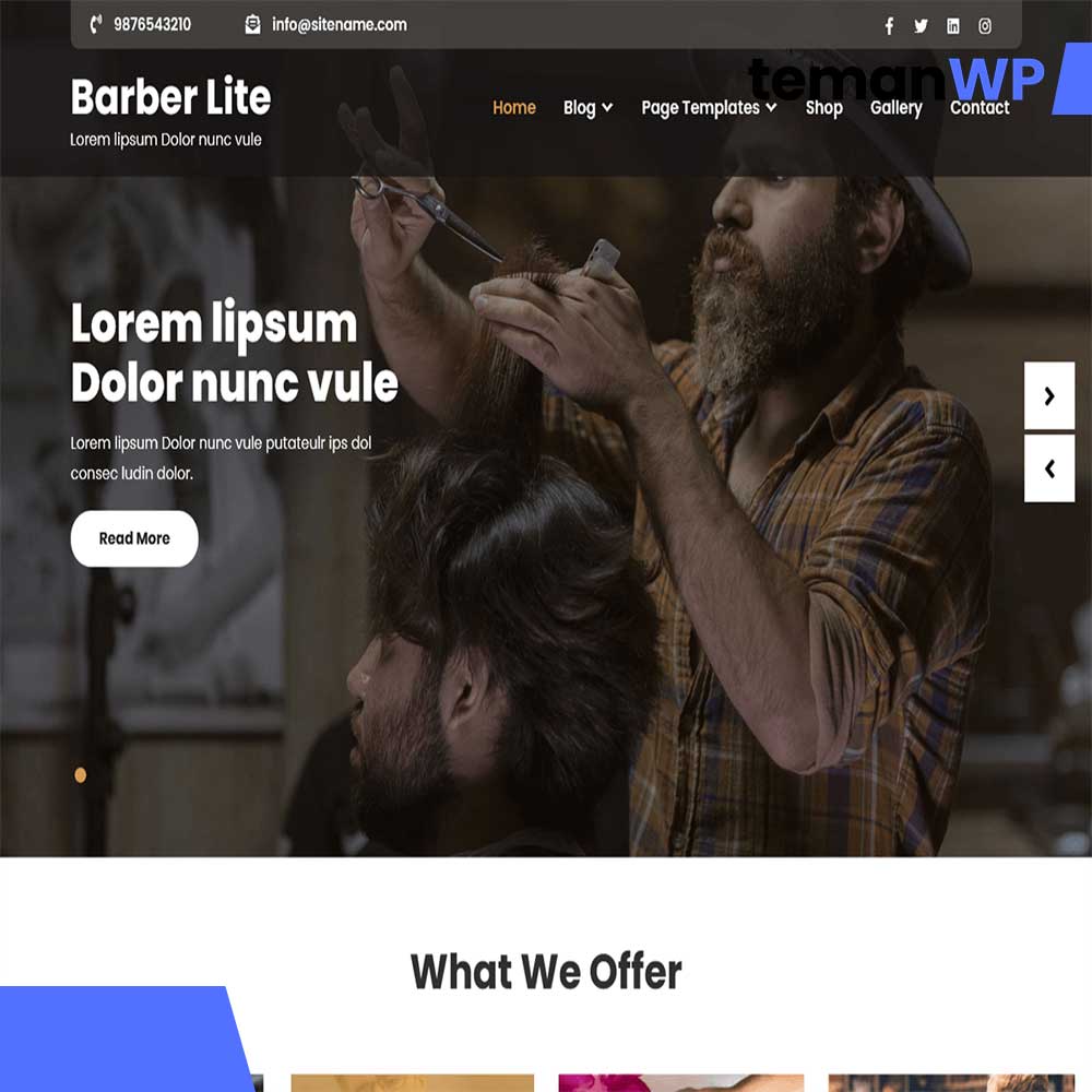 Barber Lite.1.0 - Theme WordPress