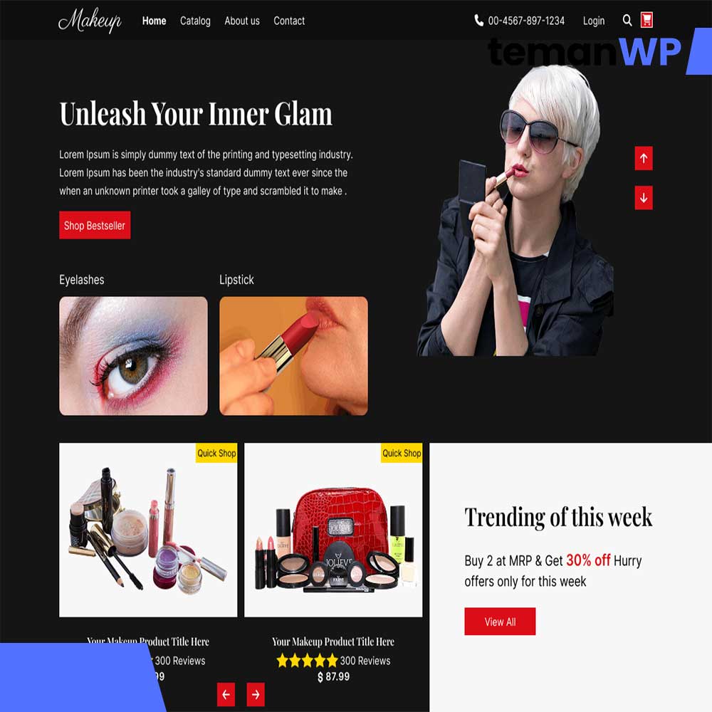Beauty Makeup Stylist - Theme WordPress