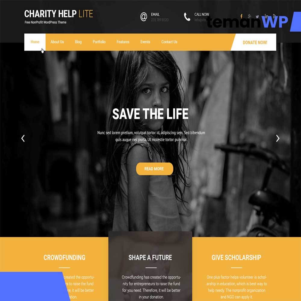 Charity Help Lite.1.2.3 - Theme WordPress