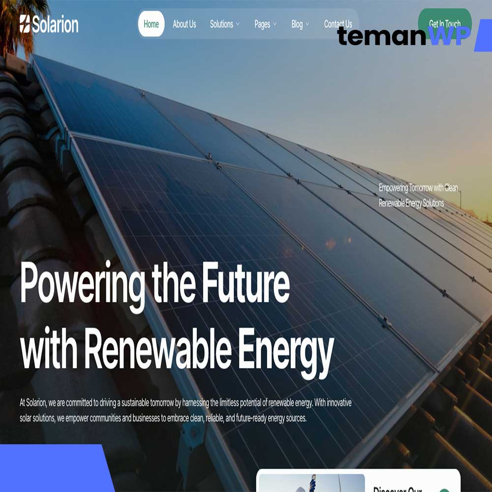 Solarion - Solar & Green Renewable Energy Elementor Template Kit