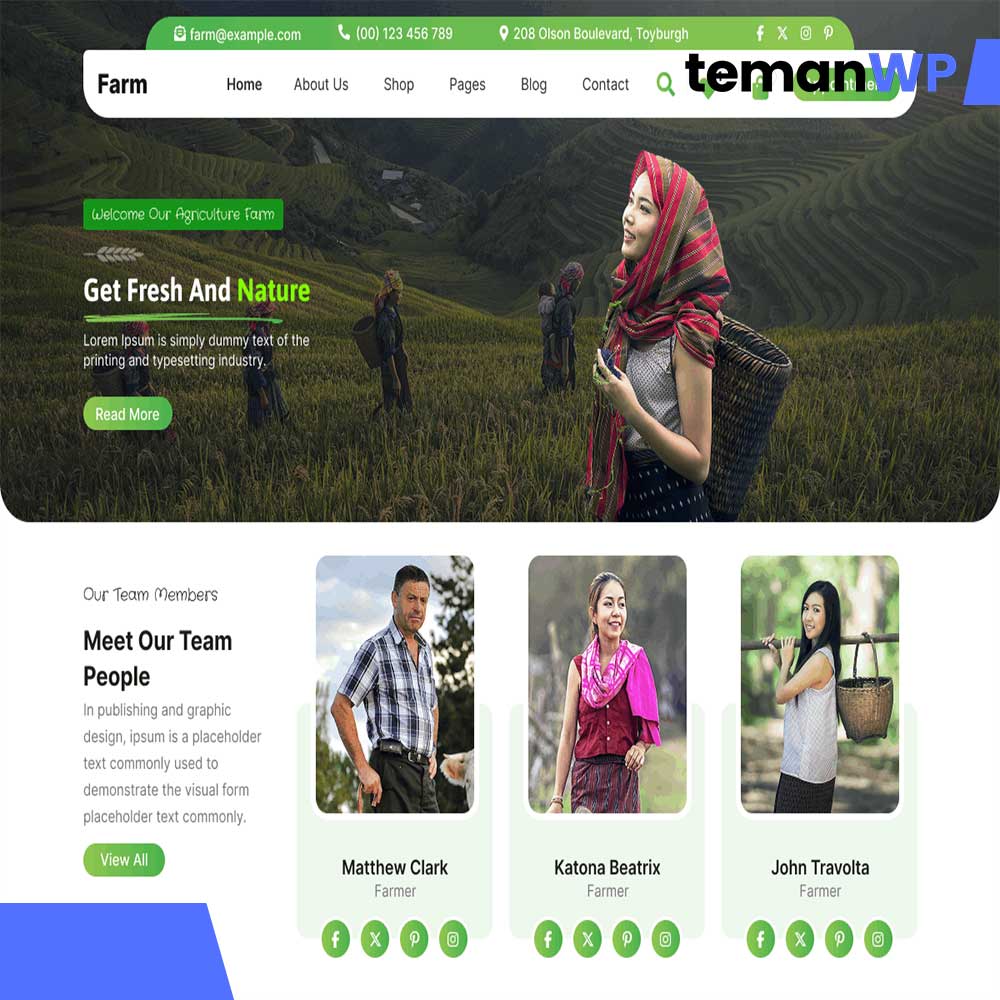 Agriculture Farm Lite - Theme WordPress