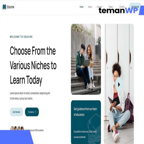 Educine - Online Course & Education Elementor Template Kit