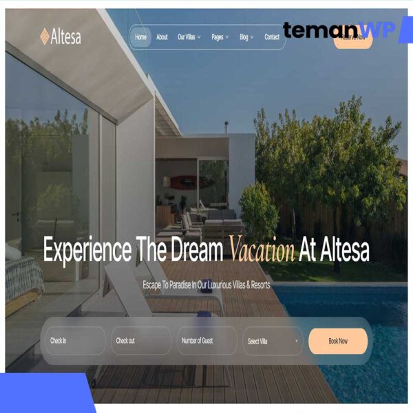 Altesa - Villa & Resort Elementor Template Kit