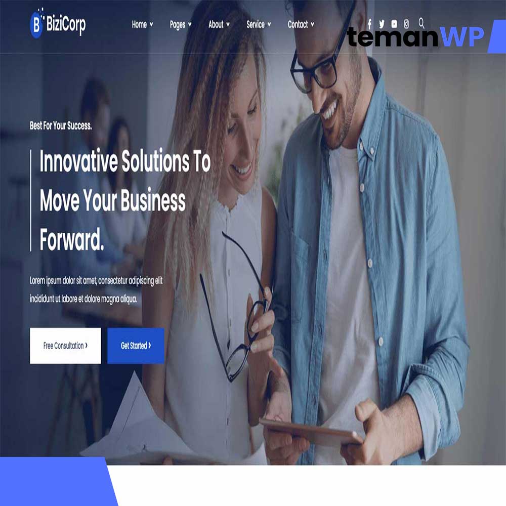 BiziCorp - Business Consulting Elementor Template Kit