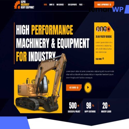 Aspro - Machinery & Heavy Equipment Elementor Template Kit