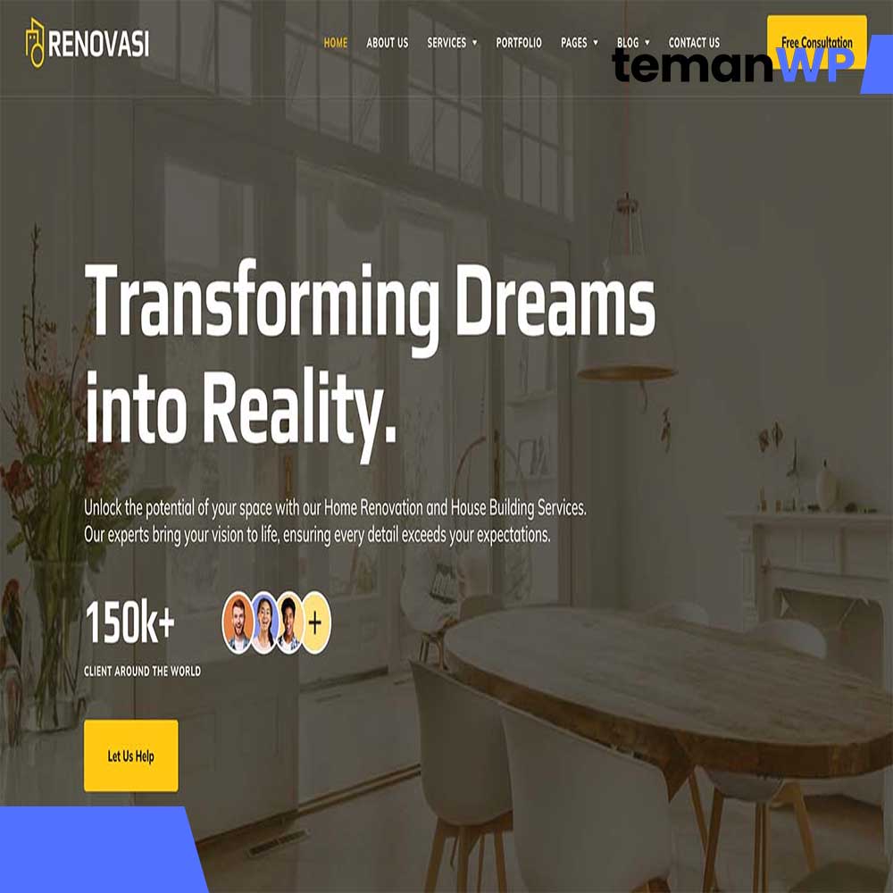 Renovasi - Home Renovation & Building Services Elementor Pro Template Kit
