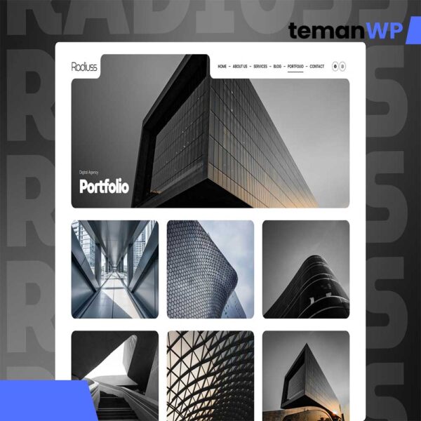 Radiuss - Digital Agency Elementor Pro Template Kit