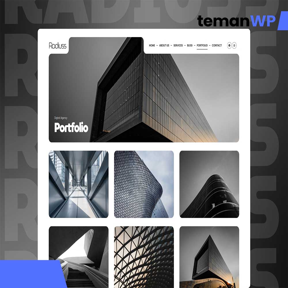Radiuss - Digital Agency Elementor Pro Template Kit