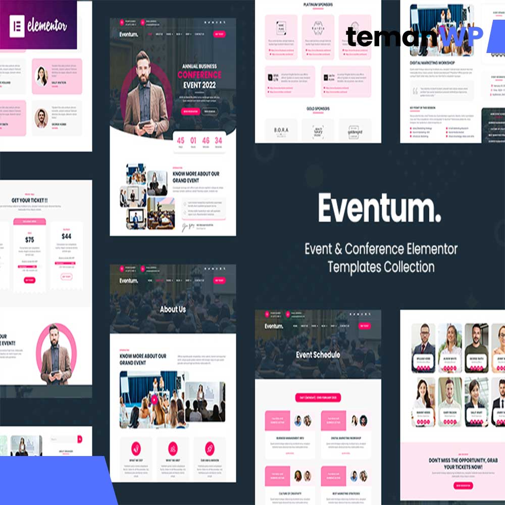 Eventum - Event & Conference Elementor Template Kit