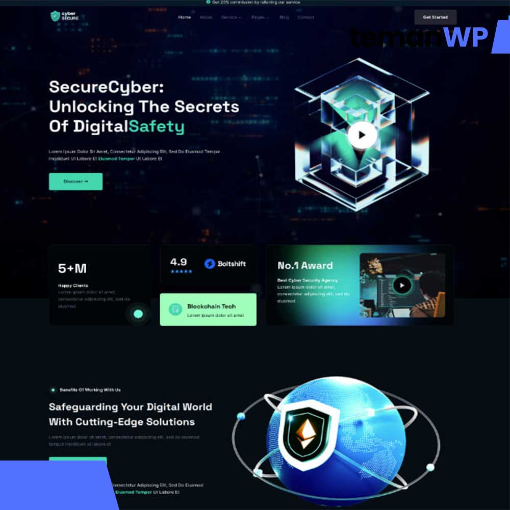 CyberSecure - Cyber Security Elementor Template Kit