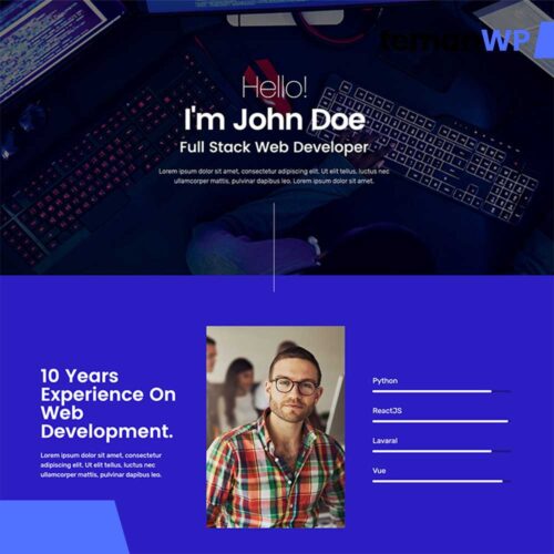 Indev - Portfolio Elementor Template Kit For Developer