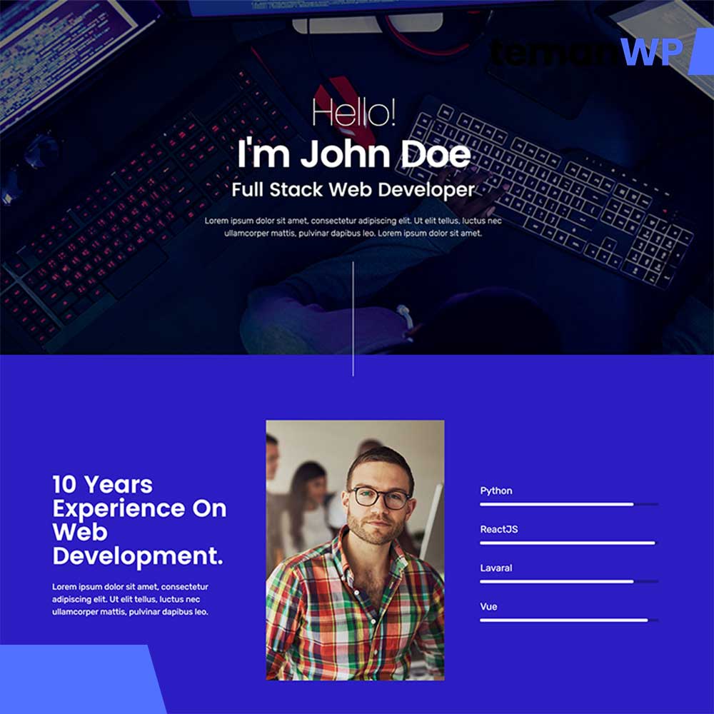 Indev - Portfolio Elementor Template Kit For Developer