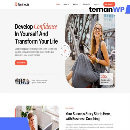 Feminebiz - Feminine Business Coach Elementor Template Kit
