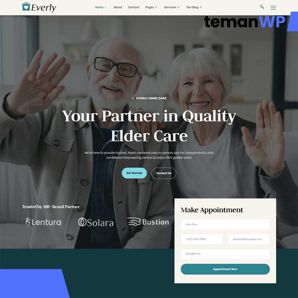 Everly - Home Care Services Elementor Template Kit