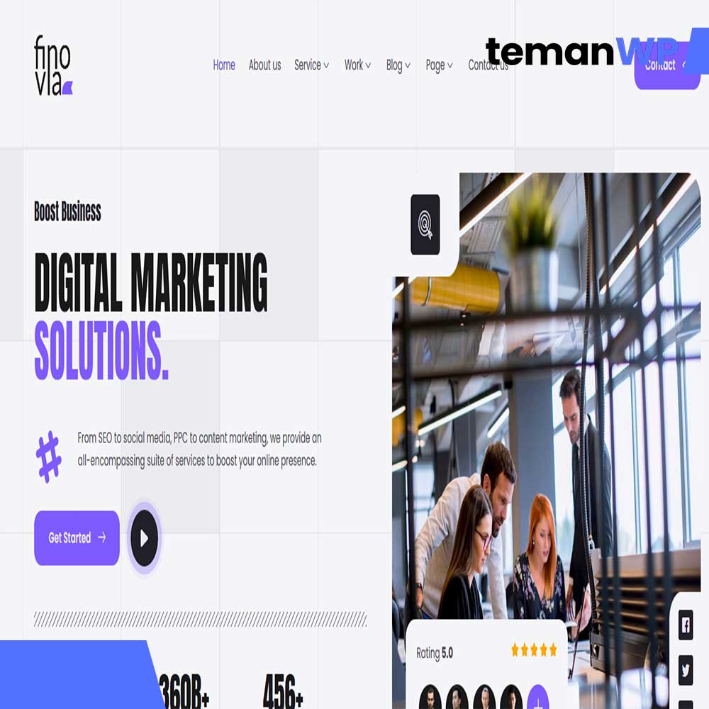 Finovia - Digital Marketing Agency Elementor Kit