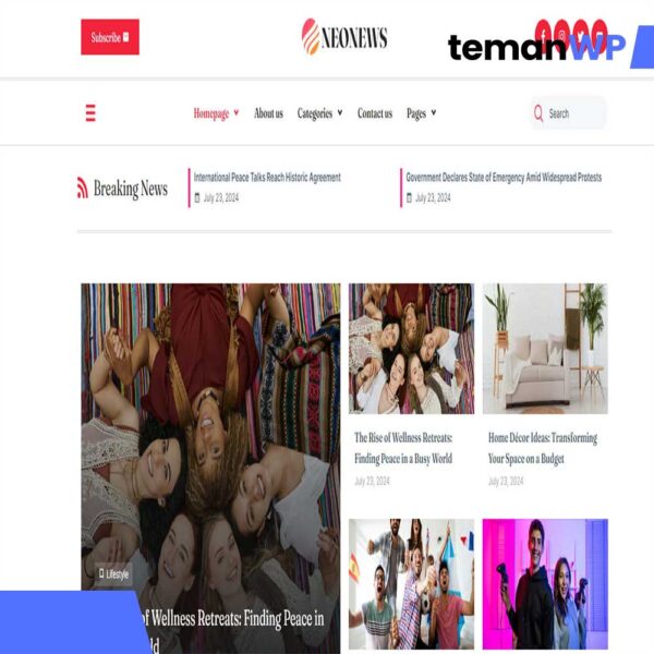NeoNews - News & Magazine Elementor Template Kit