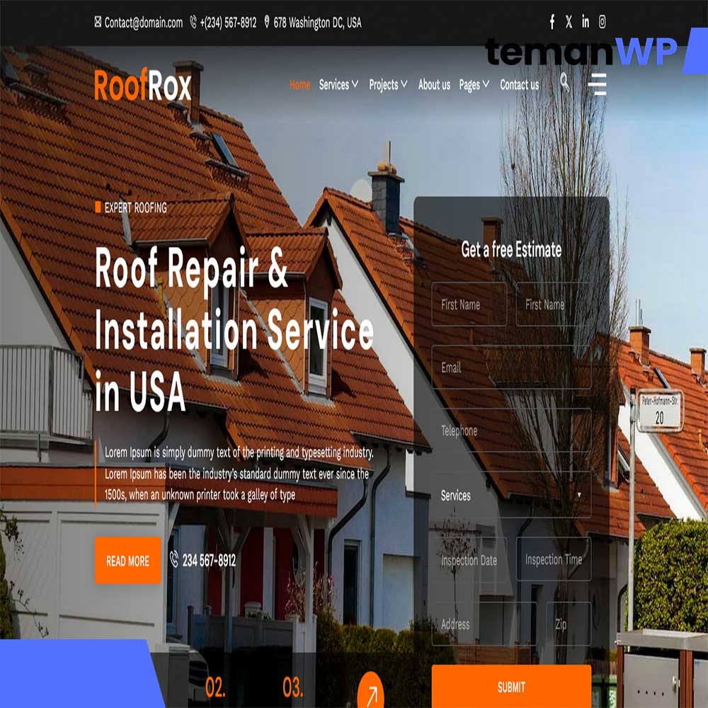 Roofrox - Roofing Services Elementor Template Kit