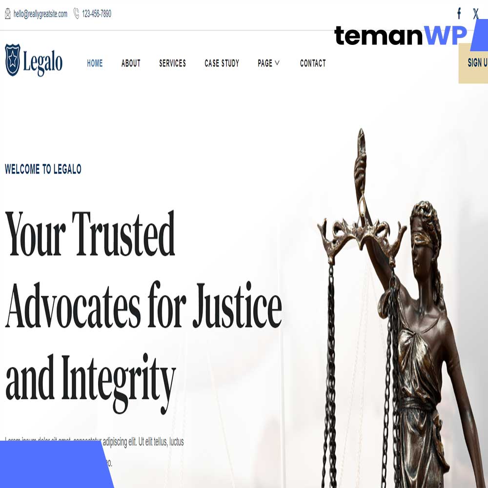 Legalo - Lawyer Attorney and Law Firm Elementor Template Kit