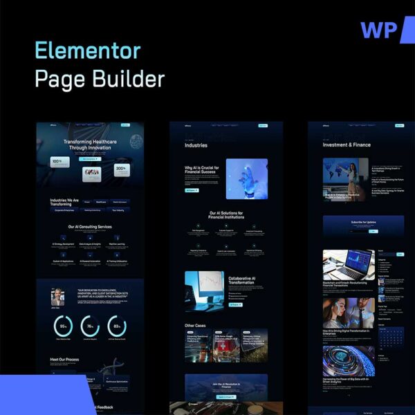 AiNexa – AI Agency Elementor Pro Template Kit