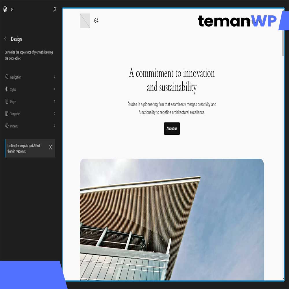 Full Site Editing – Theme WordPress