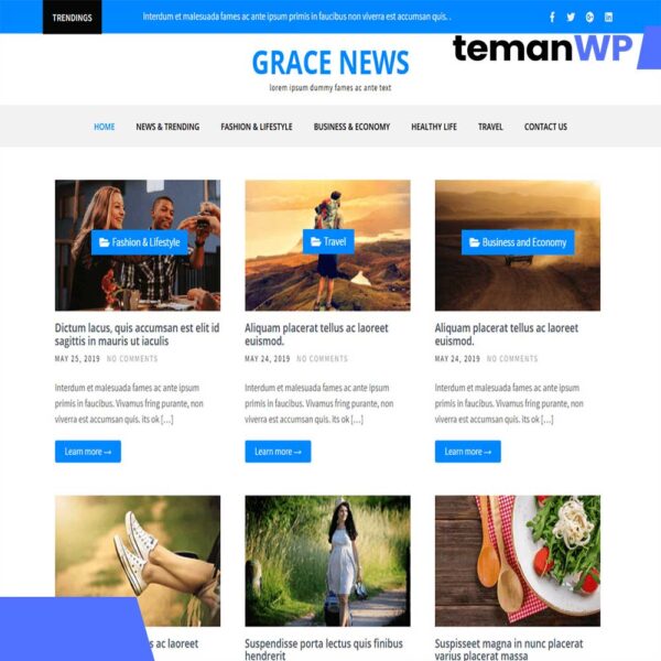 Grace News.1.0 – Theme WordPress