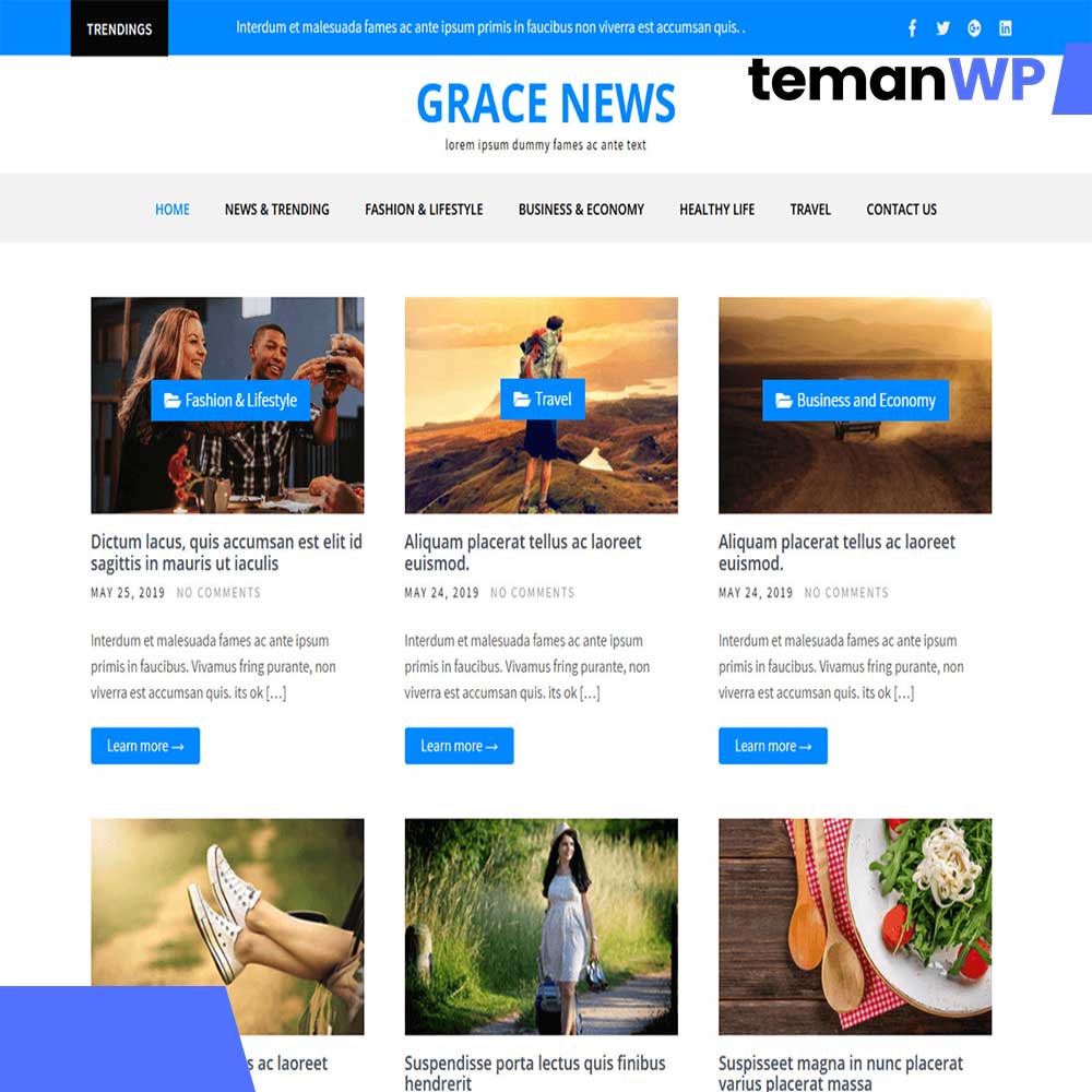 Grace News.1.0 – Theme WordPress