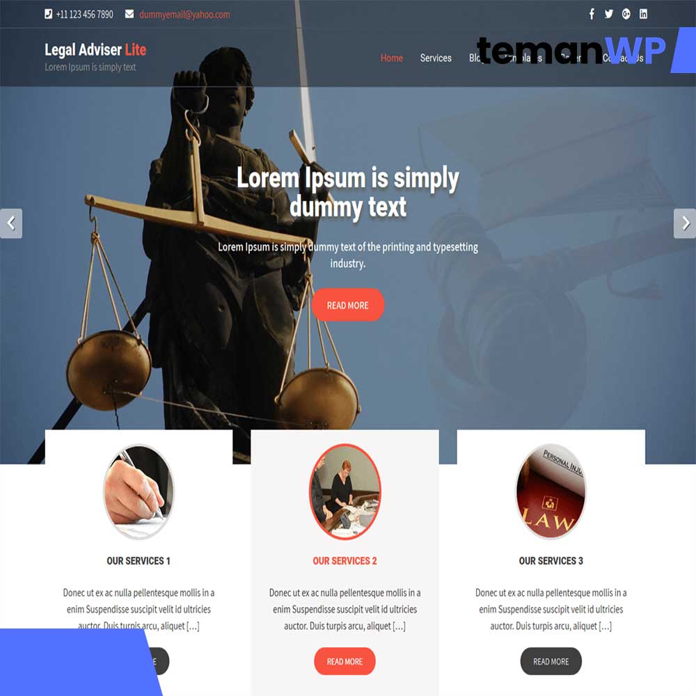 Legal Adviser Lite.1.2 – Theme WordPress