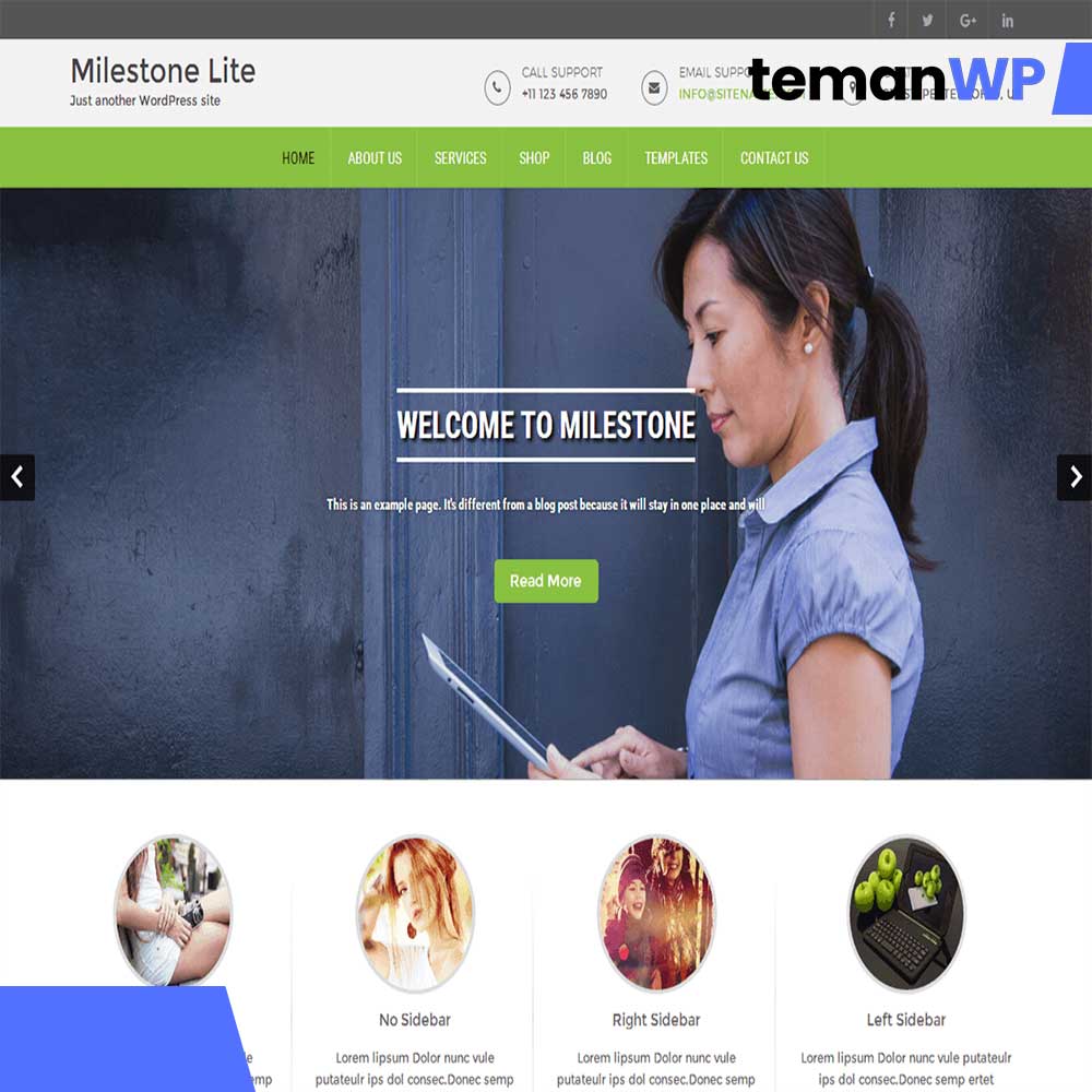 Milestone Lite.1.0.2 – Theme WordPress