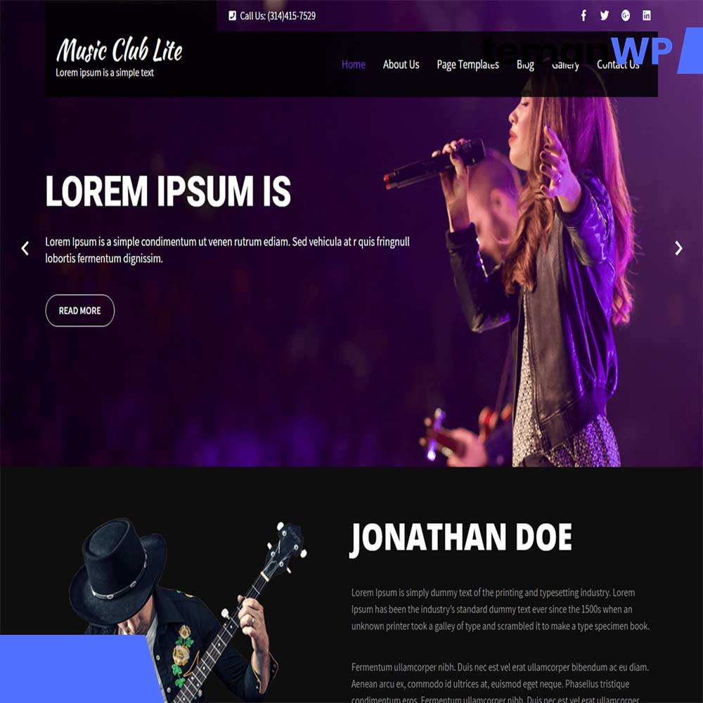 Music Club Lite.1.0 – Theme WordPress