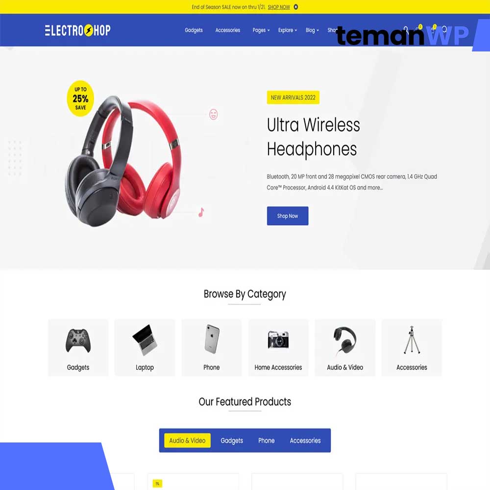 Online Electro Store – Theme WordPress