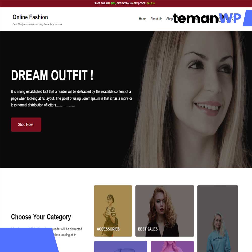 Online Fashion – Theme WordPress