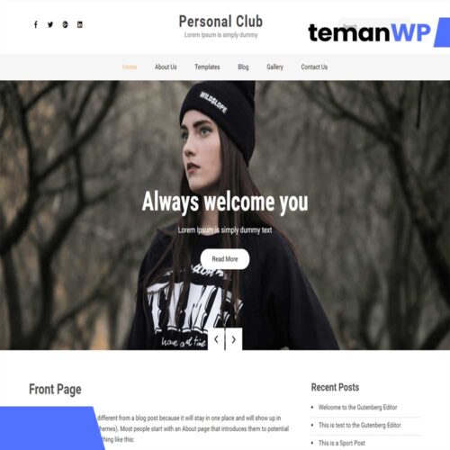 Personal Club – Theme WordPress