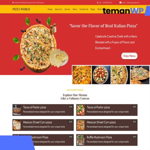 Pizza Delivery – Theme WordPress