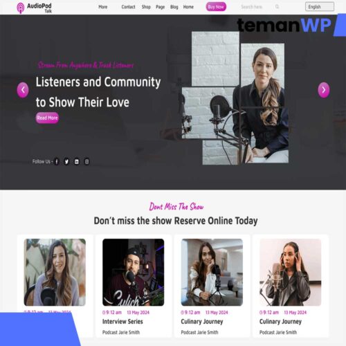 Podcast Streaming – Theme WordPress