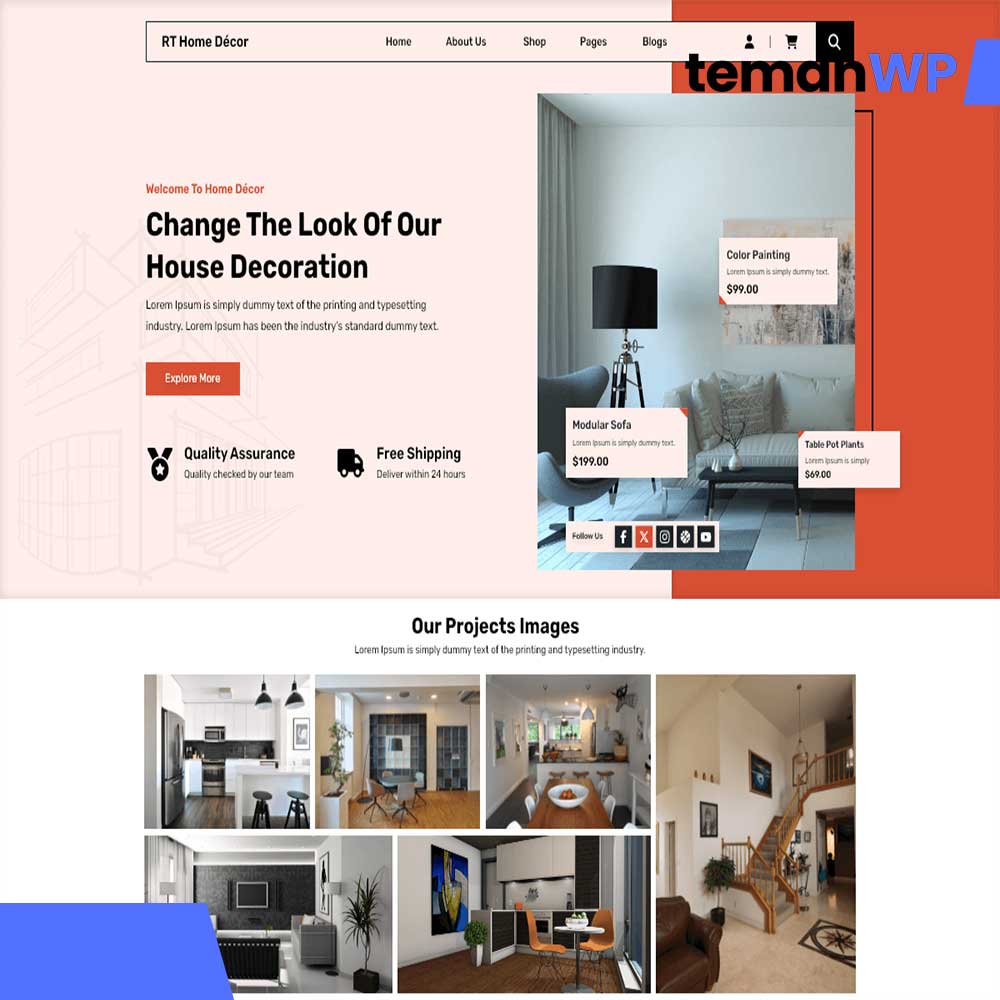 Radiant Home Decor – Theme WordPress