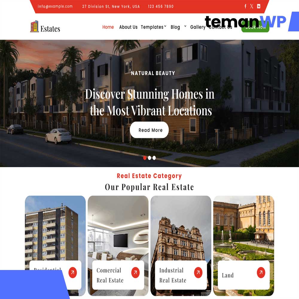 Residential Real Estate – Theme WordPress