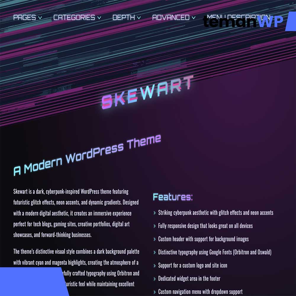 Skewart – Theme WordPress