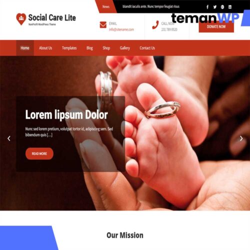 Social Care Lite.1.0 – Theme WordPress
