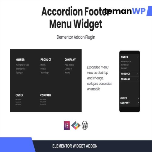 Accordion Footer Menu