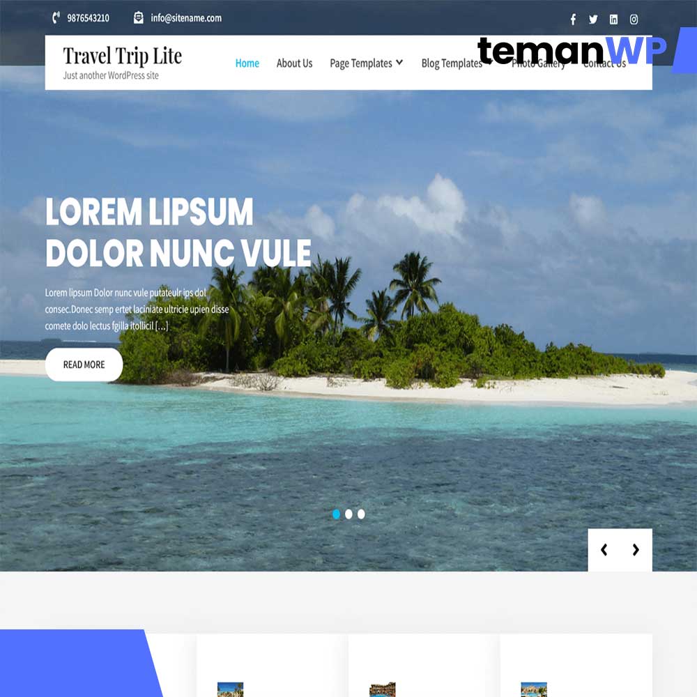 Travel Trip Lite.1.2 – Theme WordPress