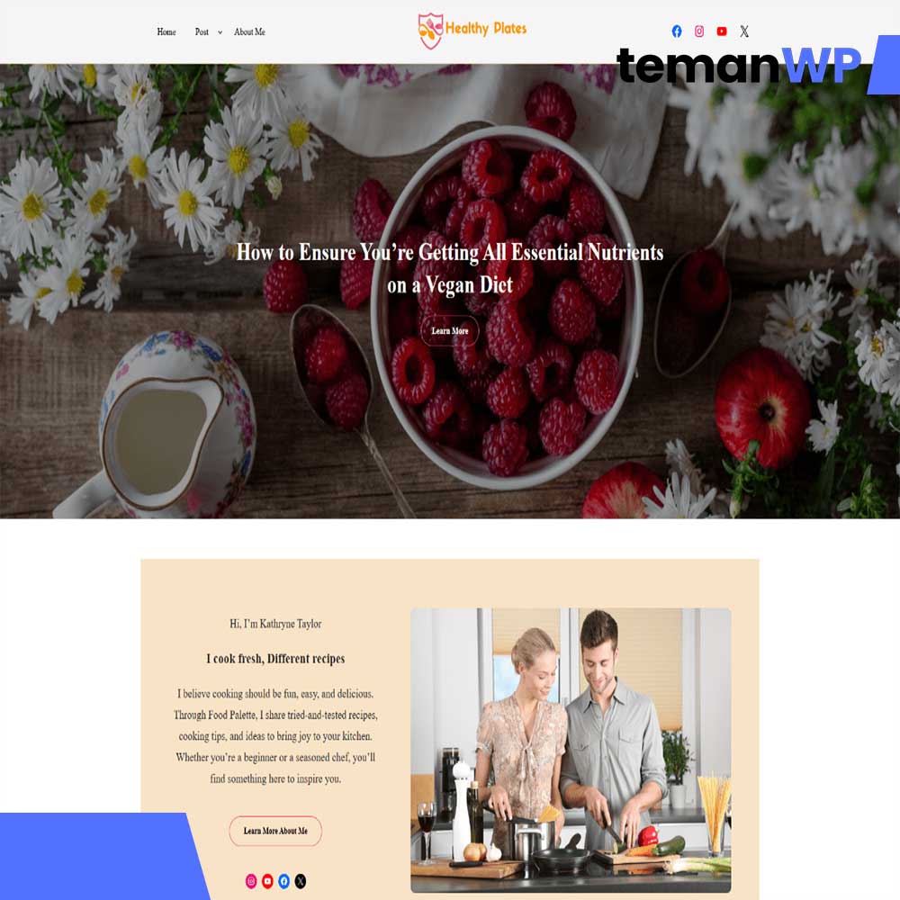 Wens Healthy Plates – Theme WordPress