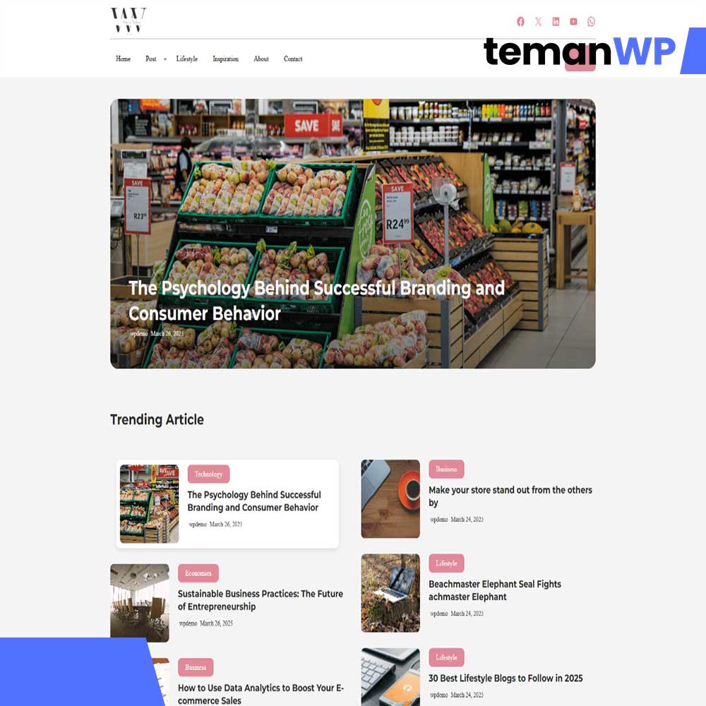 Wens Vibes – Theme WordPress